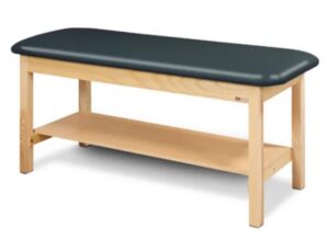 Clinton Industries 400# Table w/ shelf 24" wide-Classic--FLAT TOP