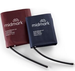 MIDMARK Blood Pressure Cuff, Dual Tube, Reusable, Adult Long (29-38cm)