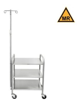 Blickman Industries Utility Cart 25"W x 34 1/4"H x 16 1/2"D with (3) Shelves with (4")