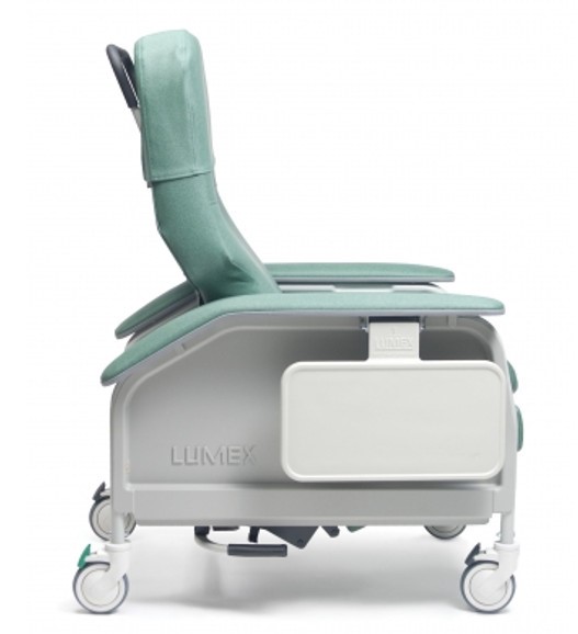 Graham Field Lumex Deluxe Clinical Care Recliner features three positions for patient use