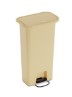 Detecto Waste Mate Medical Plastic Waste Receptacle, 13 Gallon, Beige