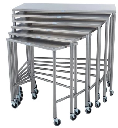 Blickman Industries Nested Table 48"W x 42"H x 24"D