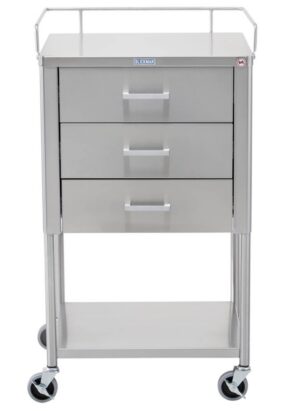 Blickman Industries Saturn Table 20"W x 34"H x 16"D w/(3) Drawers