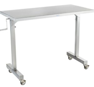 Blickman Industries Georgetown Instrument Table Adj Ht 36"W x (36 - 56)"H x 24"D