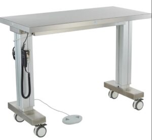 Blickman Industries Motorized Instrument Table Adj Ht 50 1/2"W