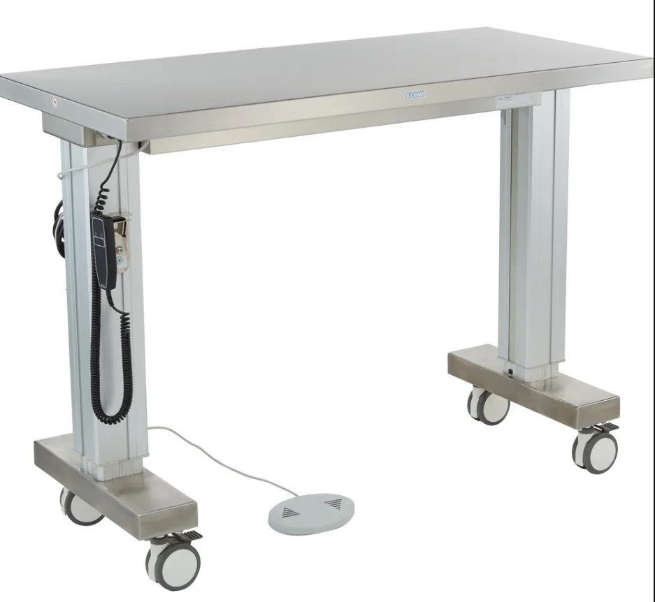 Blickman Industries Motorized Instrument Table Adj Ht 50 1/2"W