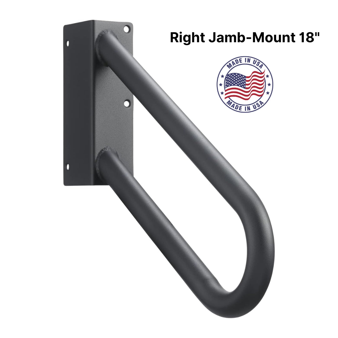Hold-Tight Jamb Mount Handrail – Right, Black