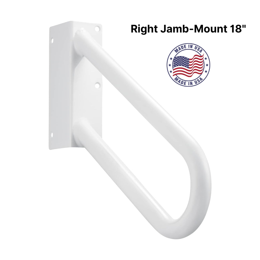 Hold-Tight Jamb Mount Handrail – Right, White