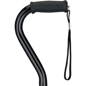 Nova Medical Products HD TALL OFFSET CANE BLACK