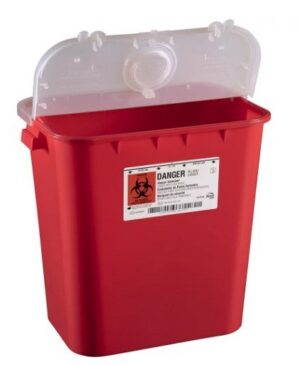 Bemis Health Care 8 Gallon Sharps Container, Red 10EA/CS