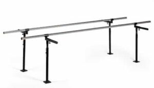 PARALLEL BARS Floor Mtd,20'L,HT&WIDTH Adj.