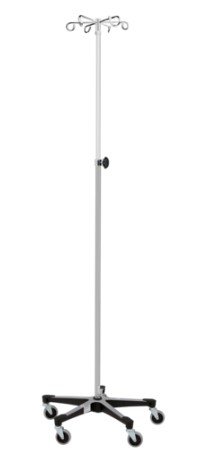 Blickman Industries IV Stand Heavy Duty 6 Hook w/Secure Grip Hooks Wall