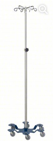 Blickman Industries IV Stand Heavy Duty 6 Hook w/6 Leg Powder Coated Low