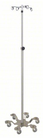 Blickman Industries IV Stand Heavy Duty w/4 Hook w/6 Leg Low Center