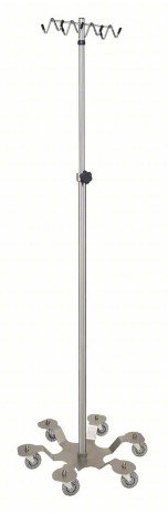 Blickman Industries IV Stand Heavy Duty w/Rake Hook w/6 Leg Low Center