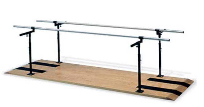 Hausmann Parallel Bars with 10' platform and manual height and width