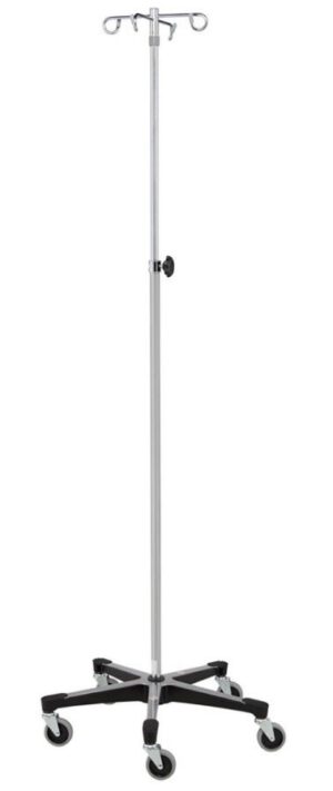 Blickman Industries IV Stand Stainless Steel 4 Hook w/Tru Loc Mechanism w/5