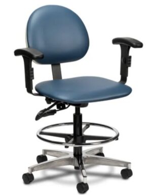 Clinton Industries Lab stool w/ contour seat & arms