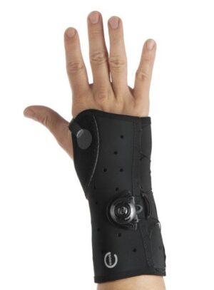 Exos WRIST BRACE W/BOA, BLK, LT, XXS