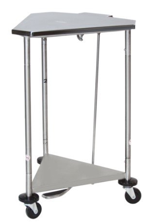 Blickman Industries Hamper Triangular Space Saver Foot Operated Pneumatic