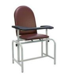 Padded Blood Drawing Chair, features two infinitely adjustable armrests