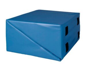 Hausmann Twin Wedge Set. Two 20"X20"X10" wedges in Medium Blue Vinyl