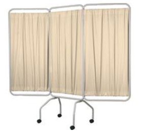 Winco Privess Basic 3 Panel Steel Frame Folding Screen