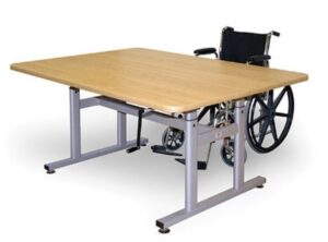 Table,Crank,Laminate,48"X66" Natural Oak