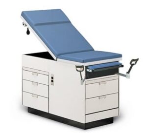 Hausmann Exam Table with air spring back that locks in any position