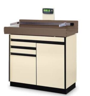Hausmann Pediatric Exam Table with digital scale is battery or plug-in (4945)