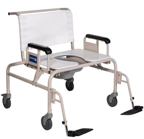 Graham Field SHOWER/COMMODE CHAIR 28" SS 750 LB RFA &RFT 21.7 STF LCK