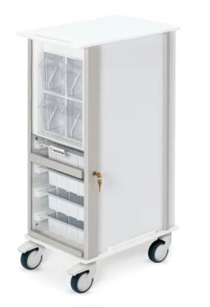 Marketlab Insight® Slim Storage Cart, 3" casters