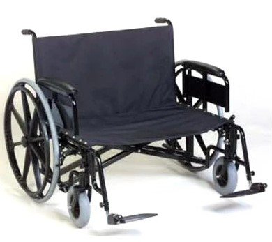 Graham Field Wheelchair FIXED BACK 22W20D DSK ELR GENDRON BARIATRIC