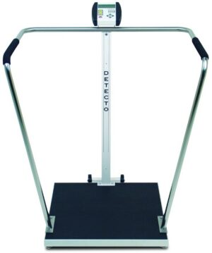 Portable high capacity digital scale 800 lb x .2 lb/ 360 kg x.1 kg platform