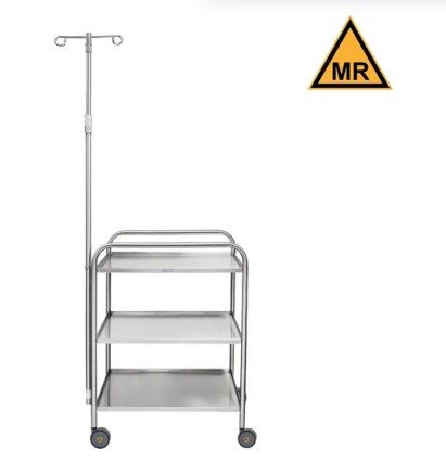 Blickman Industries Utility Cart 27 1/2"W x 38 1/2"H x 18 1/8"D - 7535SS-IV-MR