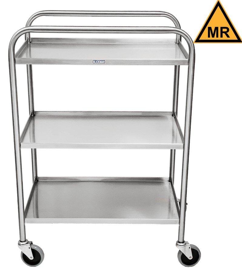 Blickman Industries Utility Cart 27 1/2"W x 38 1/2"H x 18 1/8"D - 7535SS-MR