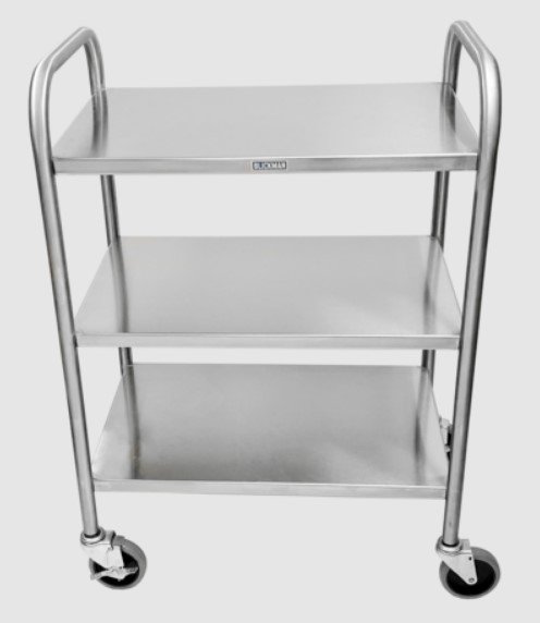 Blickman Industries Utility Cart 25"W x 35 3/4"H x 16 1/2"D with (3) Shelves (7536SS)