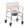 Nova Medical Products SHOWER COMMODE WITHWHEELS 250 LB. CAPACITY
