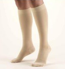 Truform BELOW KNEE 30-40 mmHg Closed Toe Compression Sock - BEIGE 2L (Pair)
