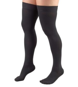 Truform THIGH HIGH 20-30 mmHg Closed Toe Compression Sock - CHARCOAL 2L (Pair)