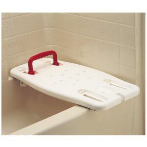 Nova Medical Products BATH BOARD WITH RED HANDLE ADJ 250 LB. CAPACITY