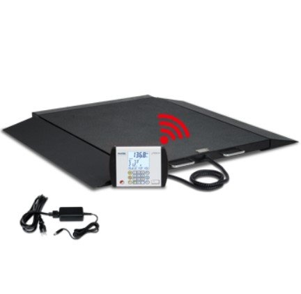 Detecto BRW1000 Wheelchair Scale, Portable, 1000 lb, Bluetooth/WiFi, AC Adapter