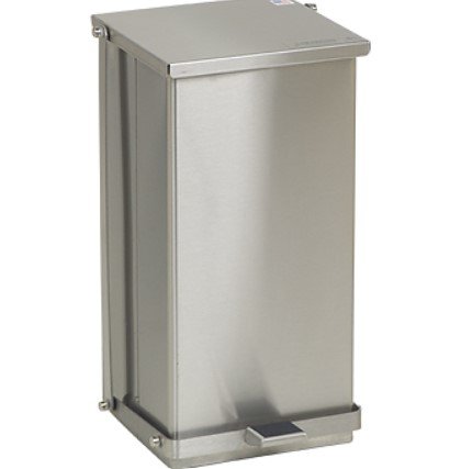 Step-On Can, 48 Qt, Stainless Steel
