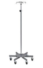 Clinton Industries IV Pole, 6 leg heavy base w/4 hooks