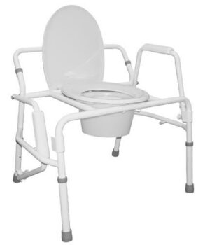 Extra Wide Drop Arm Commode