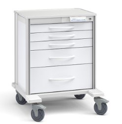 Innerspace Healthcare Pace 24 Cart, White, 3-3", 1-6", 1-9" drawer, 36"H