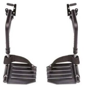 Hemi Footrests w/Aluminum Footplates And Heel Loops