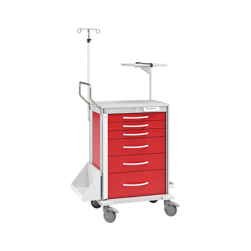 InnerSpace Pace Crash/Code Cart, Red