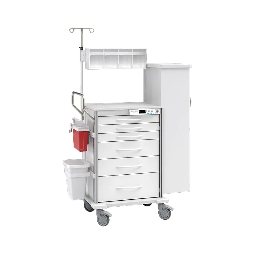 InnerSpace Pace Difficult Airway Cart, White